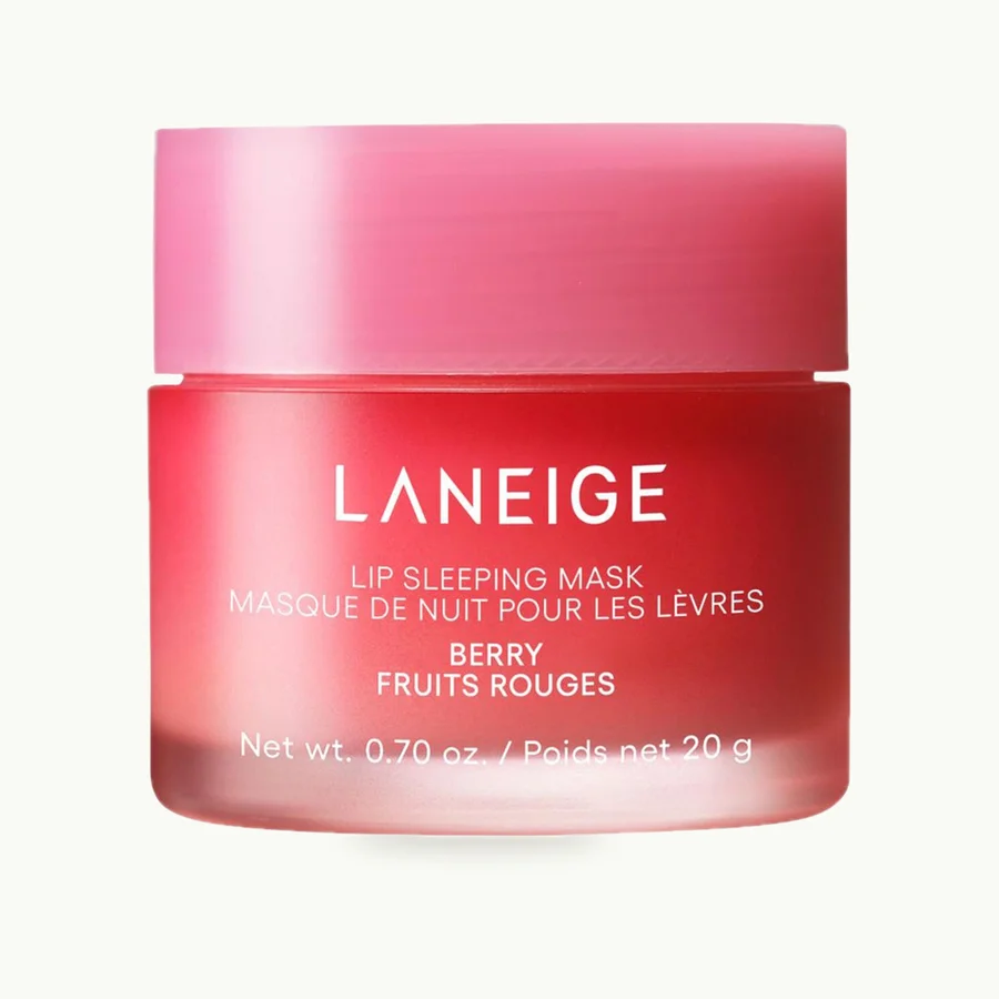 Lip Sleeping Mask (Berry): Pink Laneige Lip Sleeping Mask jar in Berry
